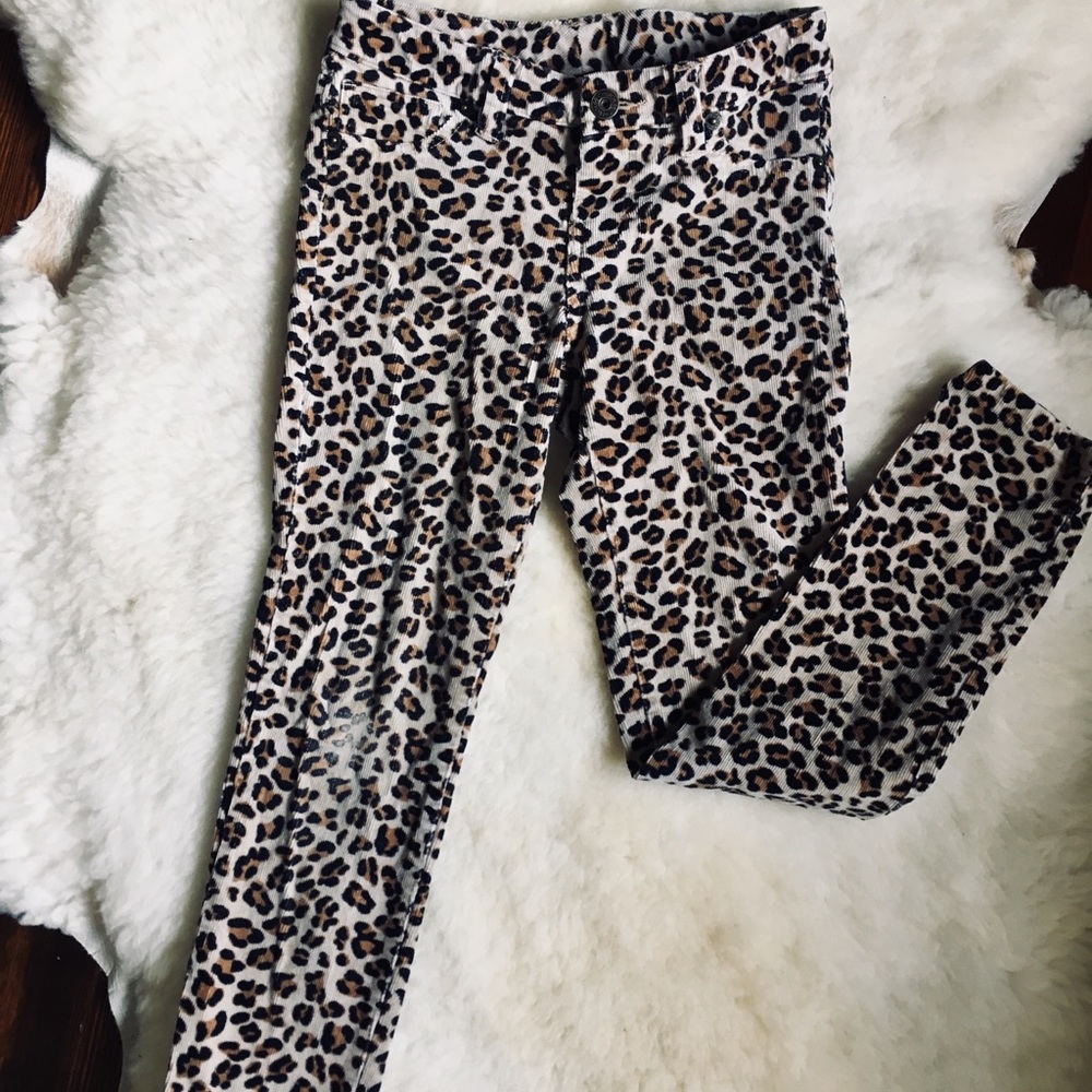 Cheetah skinny jeans